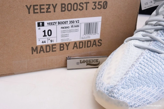 Boost V2 Yeezy Adidas FW3043 350 White Cloud 0816